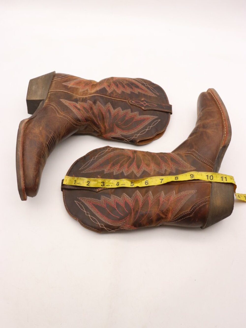Ariat Autry Western Boots Women’s Size 7.5 B Brown Leather Embroidered 10018570 - Picture 6 of 10